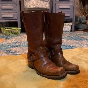 Frye Leather Harness Boots